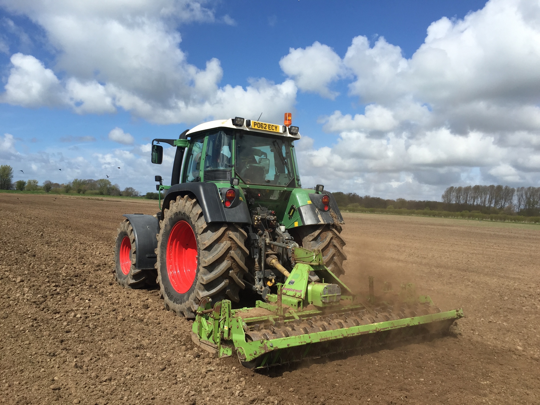 Myerscough College Agricultural Engineering Courses - Tractor ploughing field